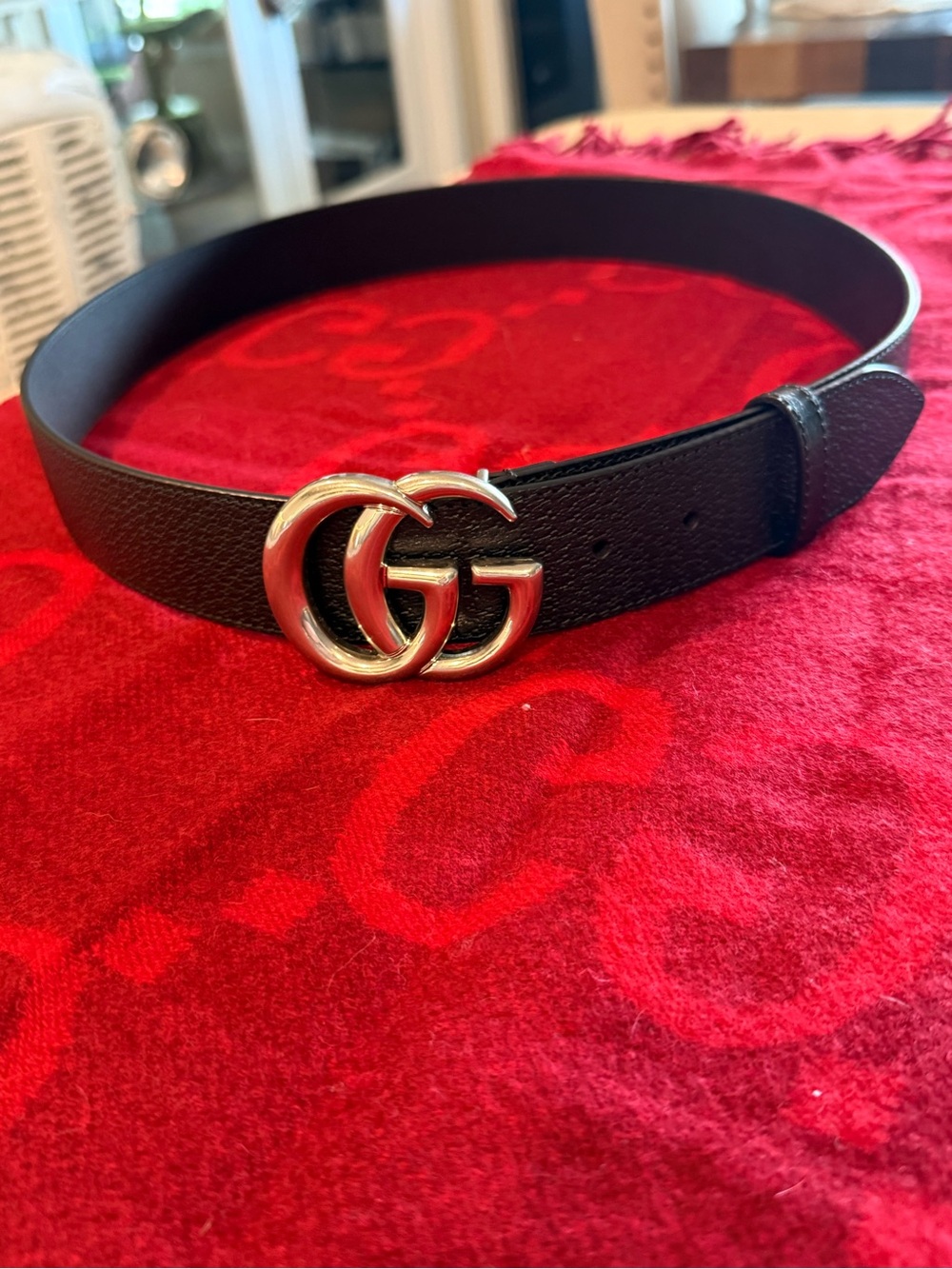 Gucci black  Leather belt